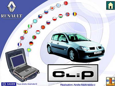 Renault CLIP v.95 2009 Дилерская программа диагностики