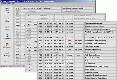 Программа диагностики BMW Scanner v.1.2.3 - 1.3.6, а также схемы адаптеров