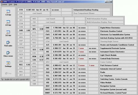 Программа диагностики BMW Scanner v.1.2.3 - 1.3.6, а также схемы адаптеров