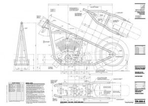 Чертежи рам американских чопперов