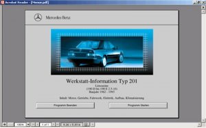 Мерседес W201. Документация по ремонту.