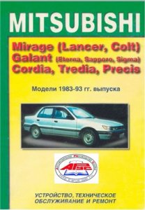 MITSUBISHI Mirage (Lancer, Colt), Galant (Sapporo, Eterna, Sigma), Cordia, Tredia, Precis.